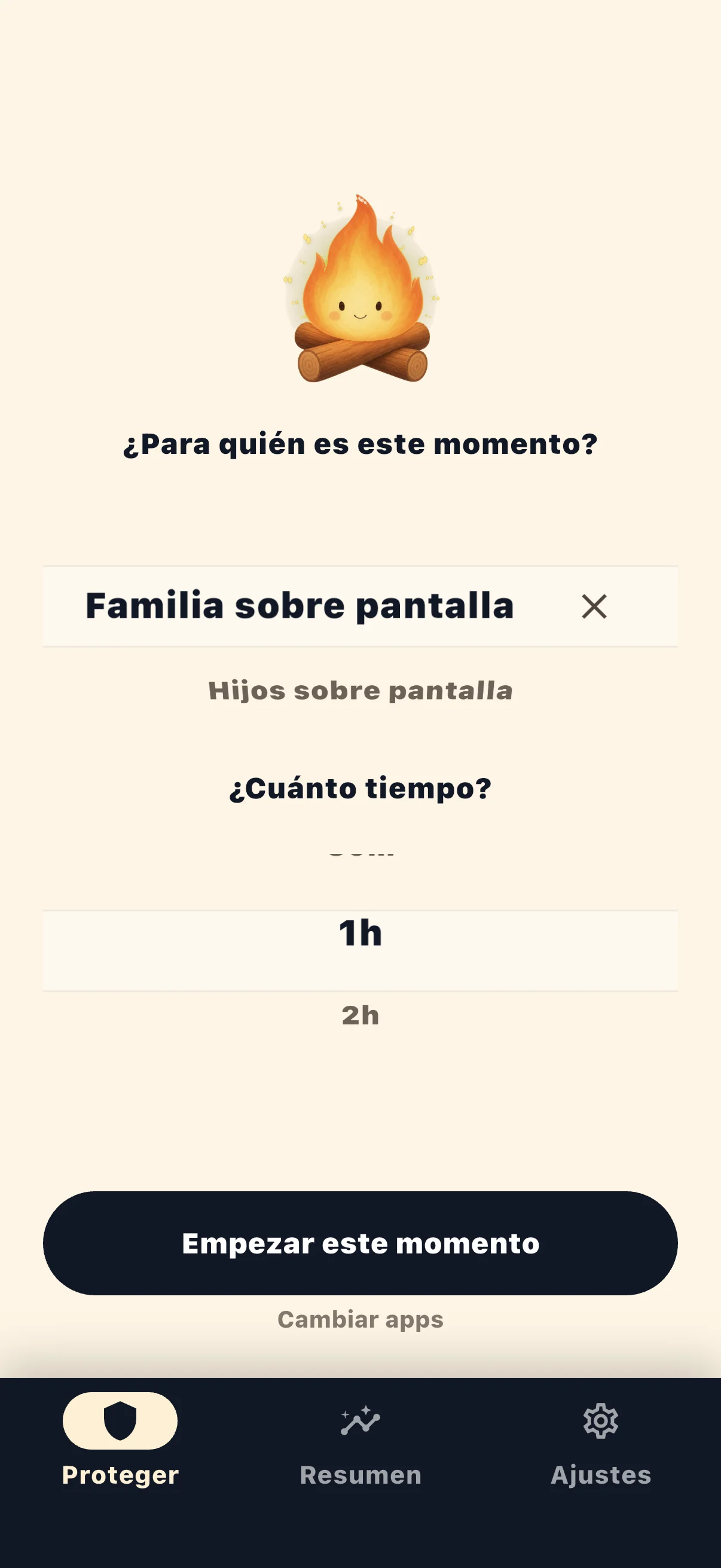 Pantalla de inicio de sesión de Life Over Screen