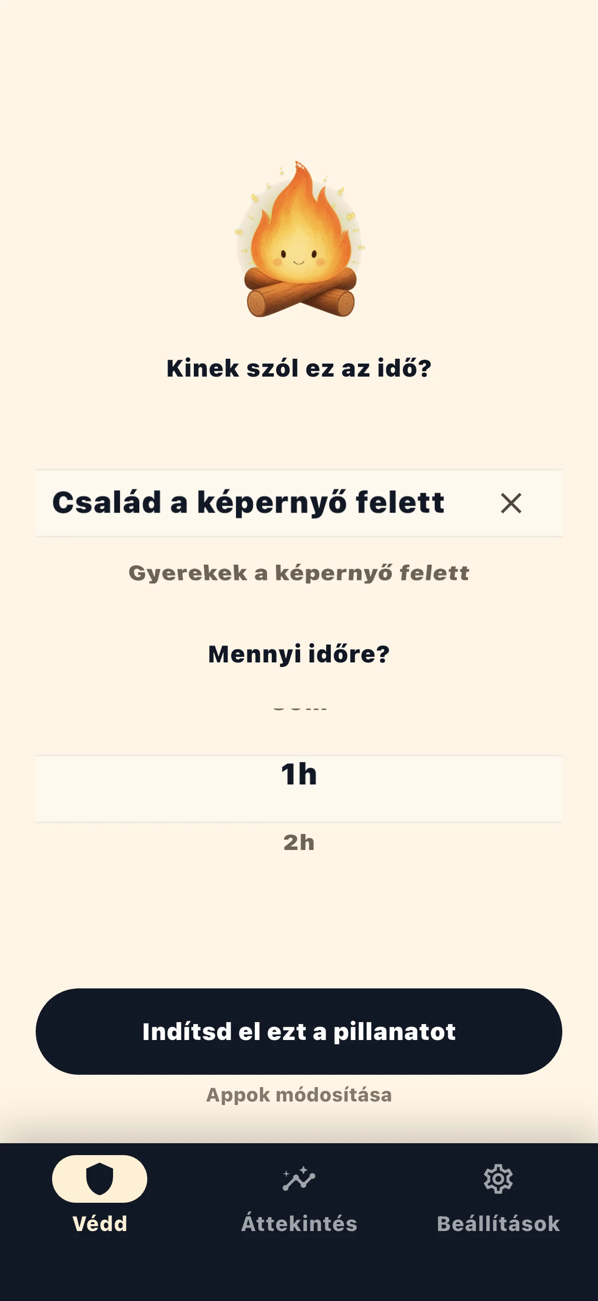 Life Over Screen munkamenet indítása
