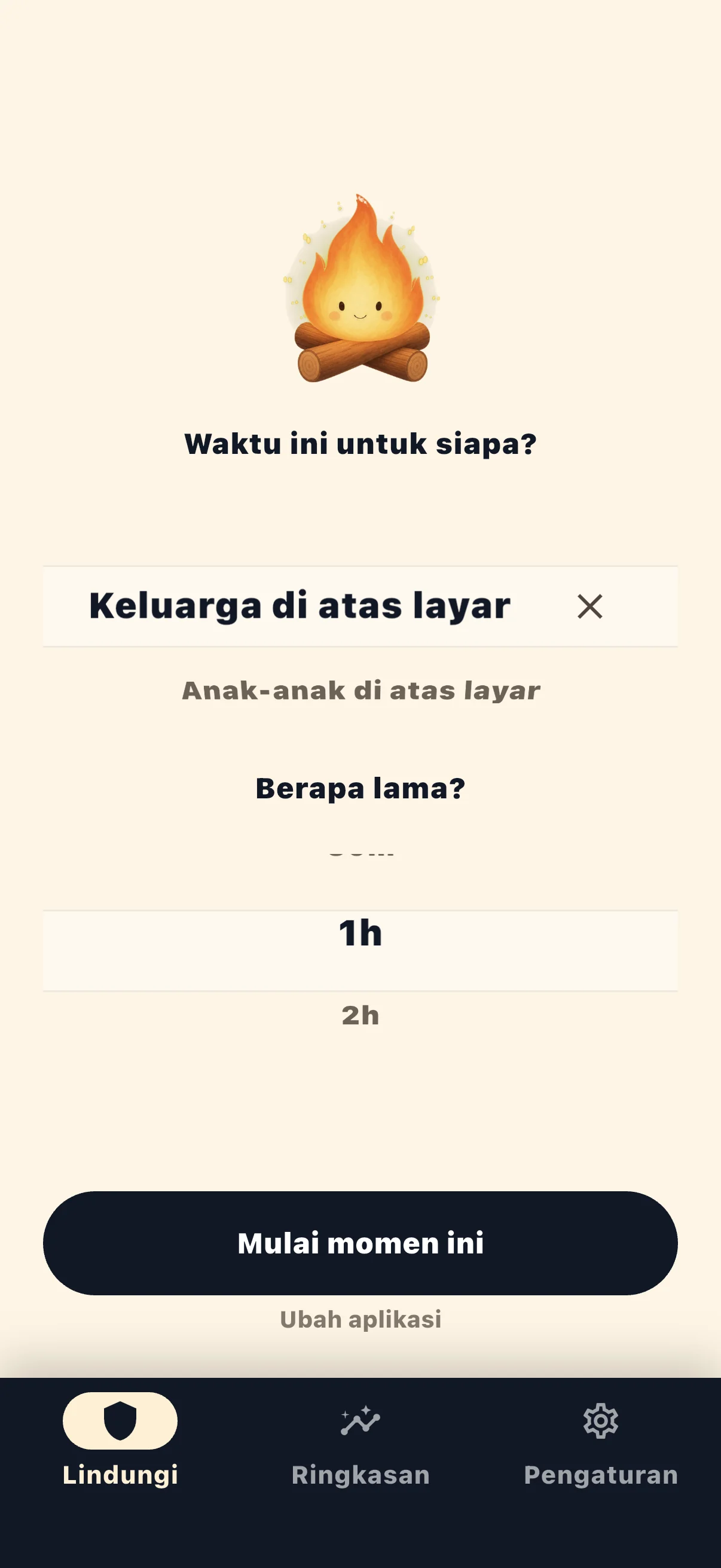 Mulai sesi Life Over Screen