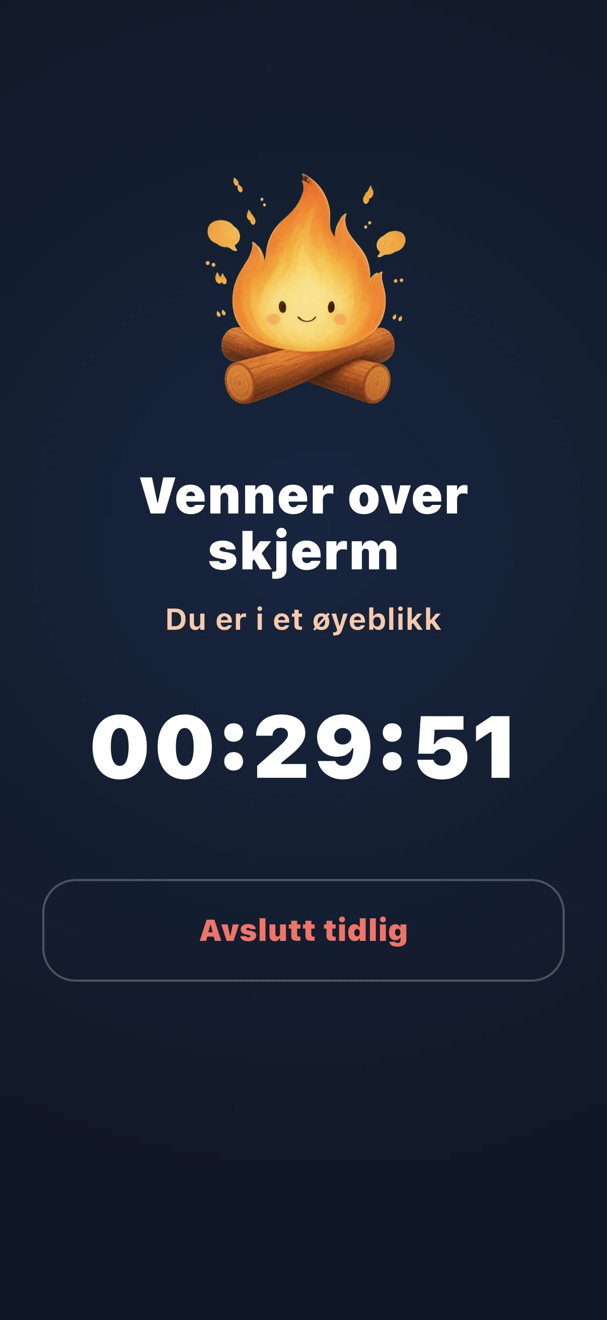 Life Over Screen aktiv økt-skjerm