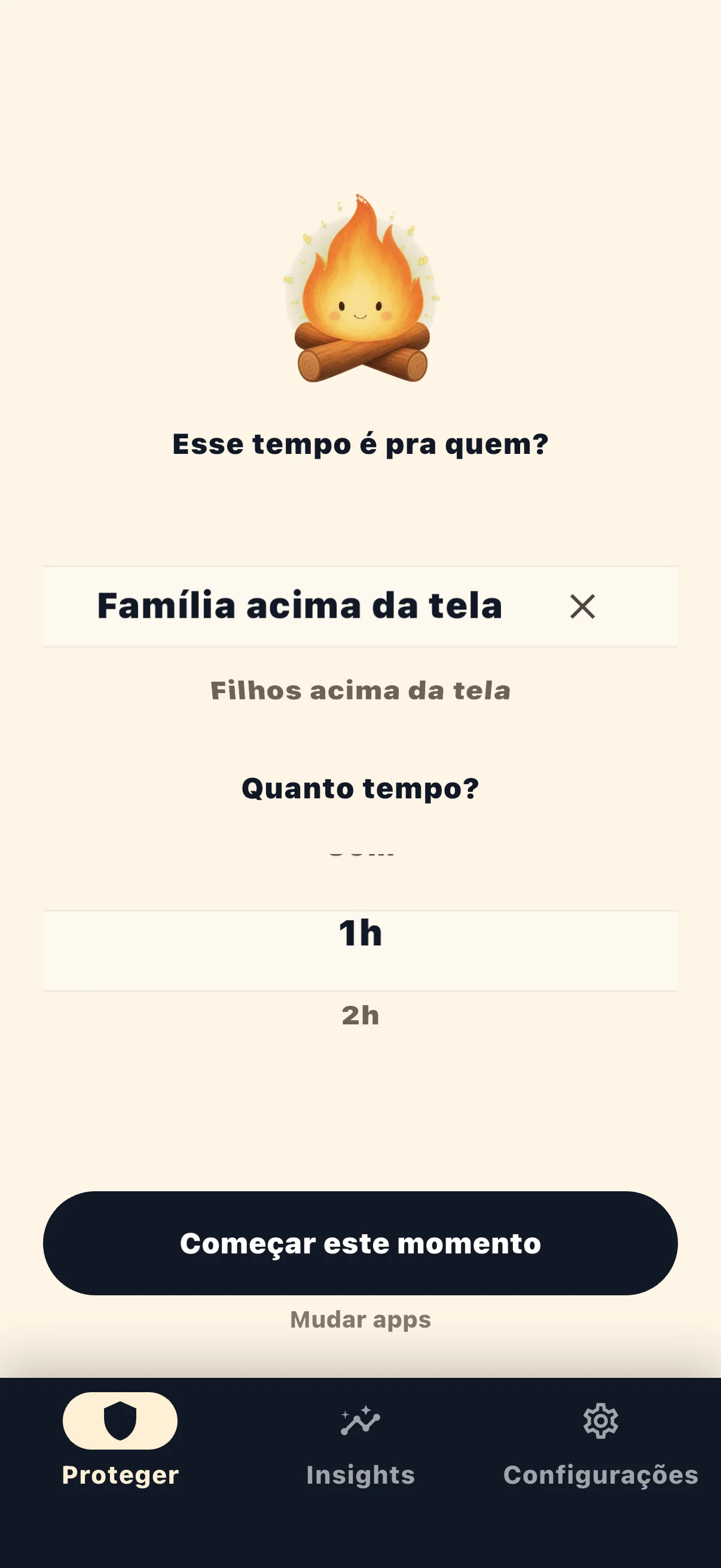 Iniciar sessão no Life Over Screen