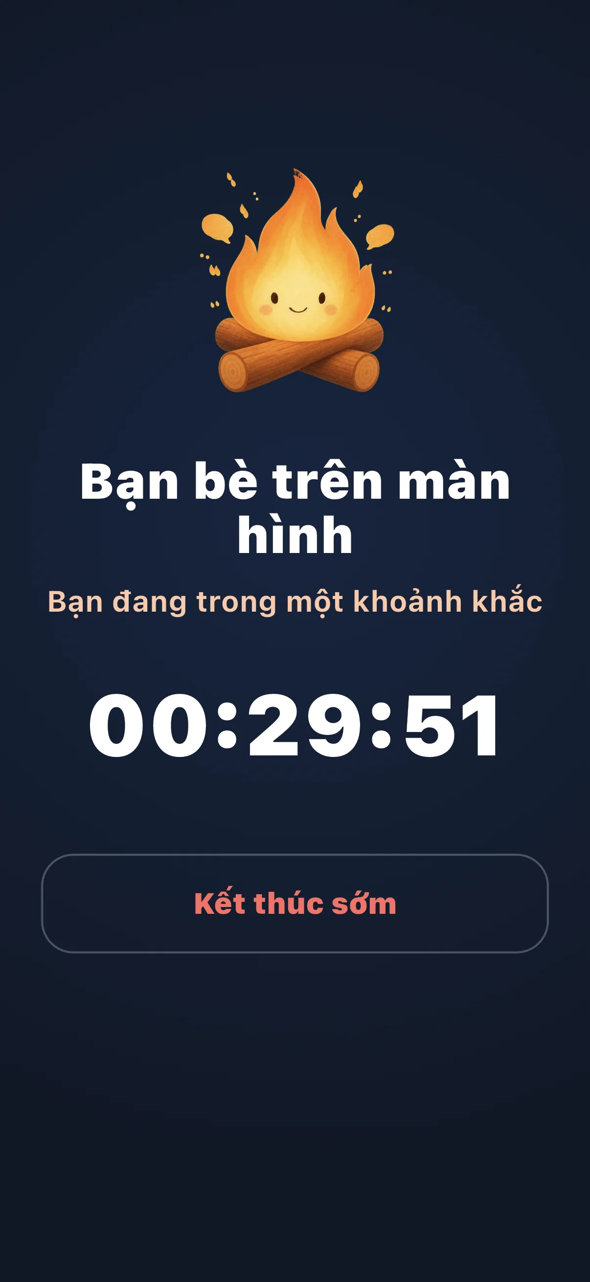 Màn hình phiên đang hoạt động Life Over Screen