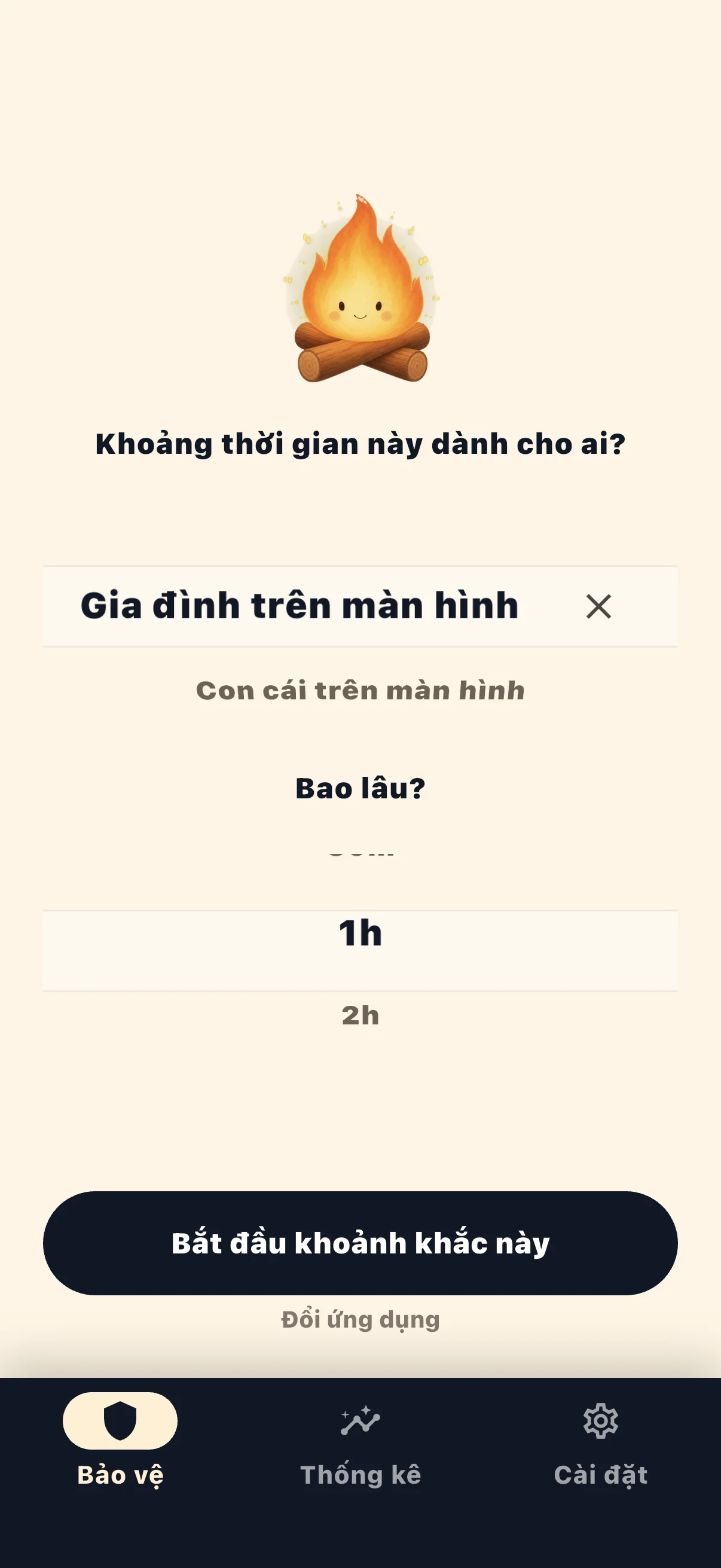 Màn hình bắt đầu phiên Life Over Screen